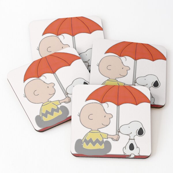 Item preview, Heartwarming Friendship Under Red Umbrella designed and sold by ThomasWallss.