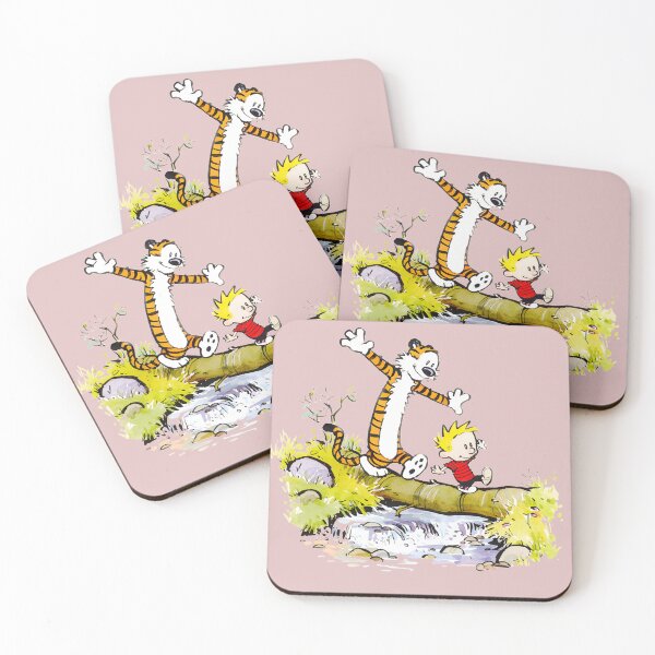 Item preview, Whimsical Boy & Tiger Balancing Act Across Stream designed and sold by ThomasWallss.