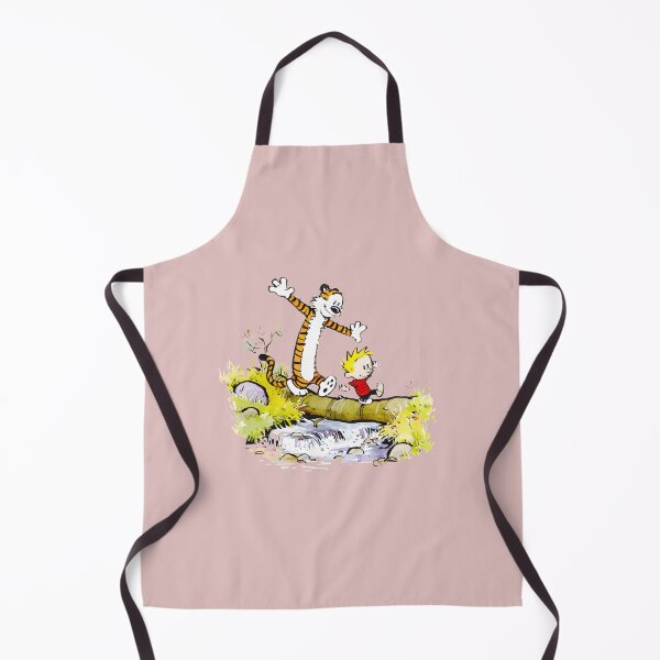 Item preview, Whimsical Boy & Tiger Balancing Act Across Stream designed and sold by ThomasWallss.
