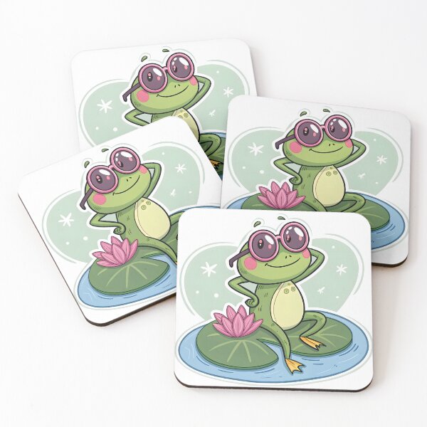 Item preview, Cool Frog on a Lilypad designed and sold by Fadi Alyaldani.