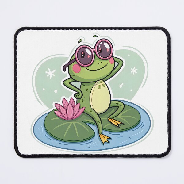Item preview, Cool Frog on a Lilypad designed and sold by Fadi Alyaldani.