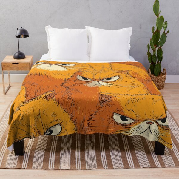Item preview, Angry Orange Cat Seamless cartoon style, vector designed and sold by ibi2444.