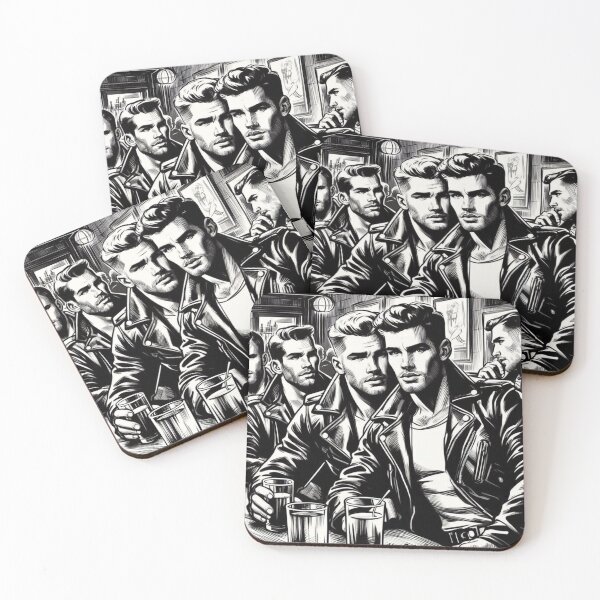 Item preview, Adam Zest Signed Limited Edition: Gay Leather Bikers Bar Pride "Desire" Gay Berlin Pride Graphic Design designed and sold by ItsAKinkThing.