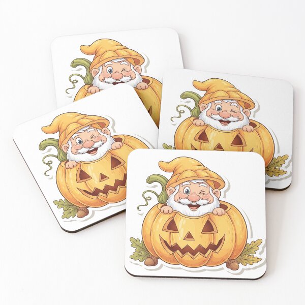 Item preview, Dwarf Peeking from Pumpkin Sticker designed and sold by RainyShop32.