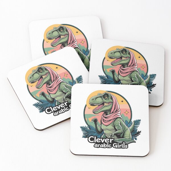 Item preview, Clever Arabic Girl Dinosaur Sticker designed and sold by Kmezel.