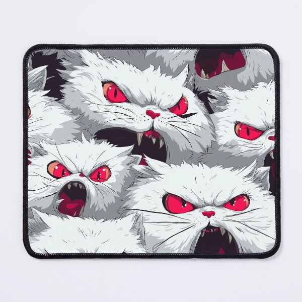 Item preview, Angry White Cat Seamless cartoon style, vector designed and sold by ibi2444.