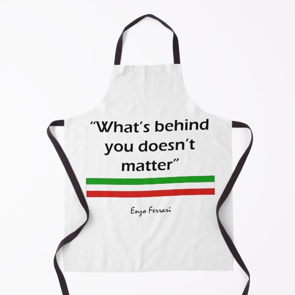 Item preview, Enzo Ferrari – "What’s Behind You Doesn’t Matter" designed and sold by RacerDna.