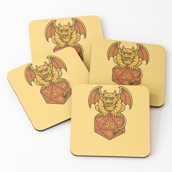Item preview, d20 Gargoyle Dice Fantasy RPG Tabletop Gaming Creature Design designed and sold by FrictionMaxxing.