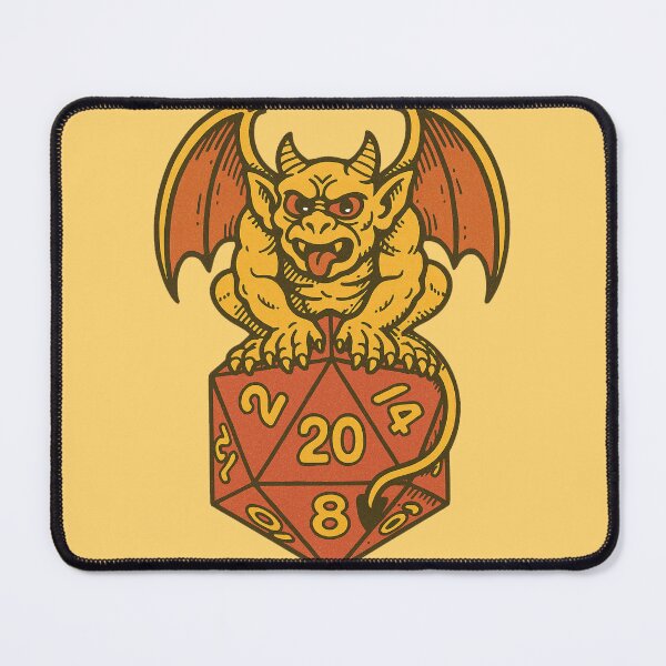 Item preview, d20 Gargoyle Dice Fantasy RPG Tabletop Gaming Creature Design designed and sold by FrictionMaxxing.