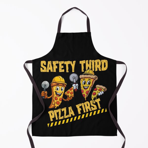 Item preview, Safety Third Pizza First – Funny Pizza & Safety Humor Design designed and sold by PeteLawliiet.