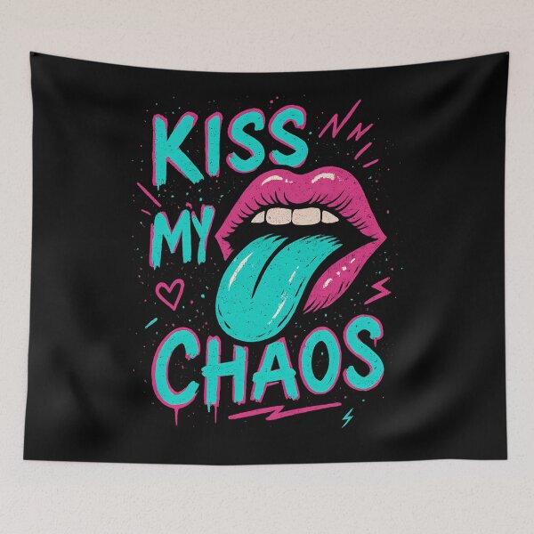 Item preview, Lips of Chaos – Neon Graffiti Style designed and sold by ArcadiaSilence.