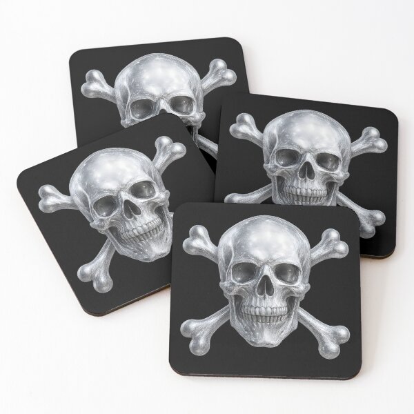 Item preview, Silver Skull and Crossbones designed and sold by Nuclear Eden.