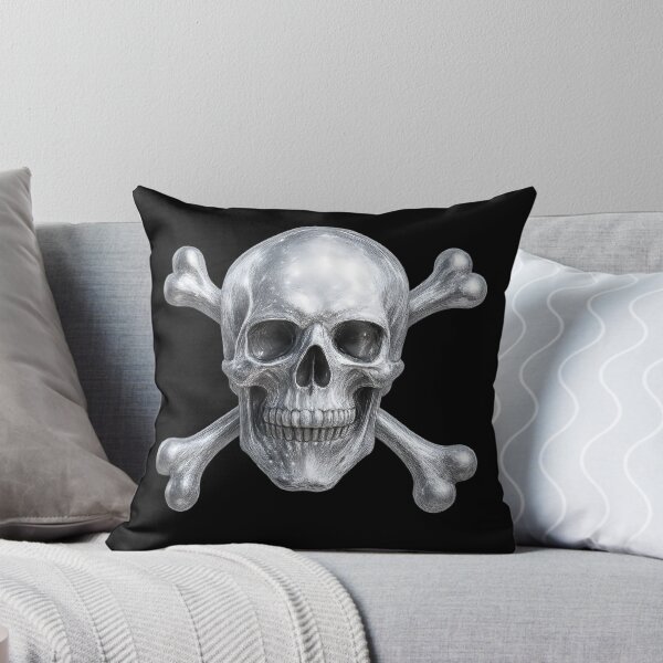 Item preview, Silver Skull and Crossbones designed and sold by Nuclear Eden.