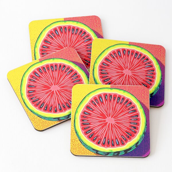 Item preview, Vibrant Watermelon Pop Art designed and sold by Health And Fitness Posts e-Store.