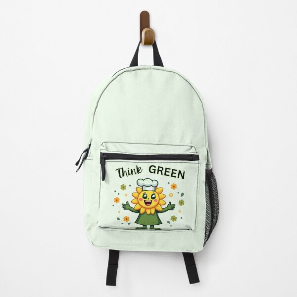 Item preview, Think Green – Cute Eco Flower Character Tee designed and sold by PriyaMagic.
