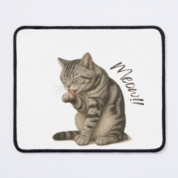 Item preview, Grooming Cat Meow designed and sold by Meow Meow Creations.