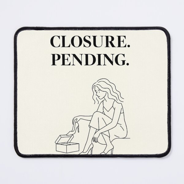 Item preview, Closure Pending Poster – Deadpan Quote Minimalist Wall Art designed and sold by AptSEVENTY3.