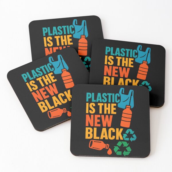 Item preview, Plastic Is The New Black – Environmental Awareness Design designed and sold by AddictiveDesign.