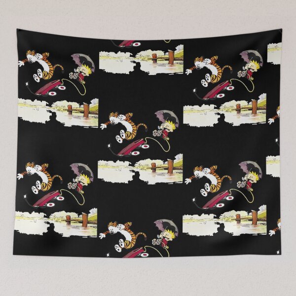 Item preview, Whimsical Playful Flight with Boy and Tiger Companion designed and sold by ThomasNeals.