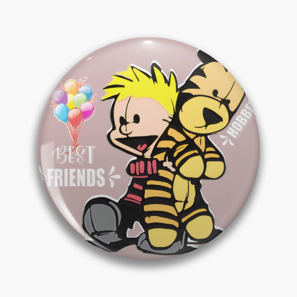 Item preview, Best Friends Cartoon Boy & Tiger Hug Design with Colorful Balloons designed and sold by ThomasNeals.