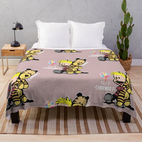 Item preview, Best Friends Cartoon Boy & Tiger Hug Design with Colorful Balloons designed and sold by ThomasNeals.