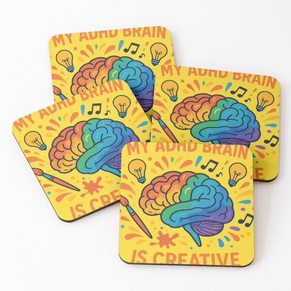Item preview, My ADHD Brain is Creative - Positive ADHD Awareness" designed and sold by Feline Rockstars.