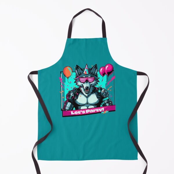 Item preview, Cyberpunk Wolf Let’s Party designed and sold by Ghost on Toast.