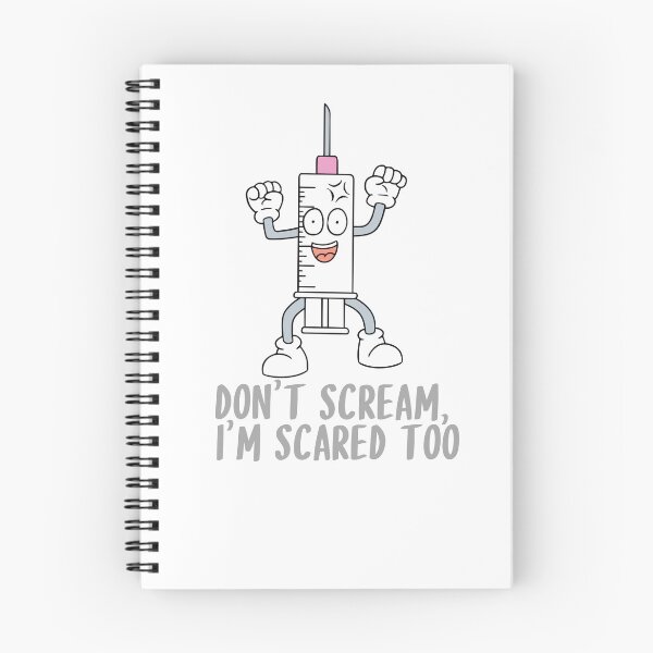 Item preview, Funny Syringe Cartoon – Don’t Scream I’m Scared Too designed and sold by D-Ave Magic Store .