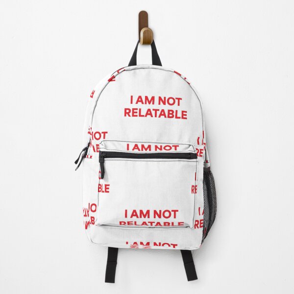 Item preview, I Am Not Relatable Red Typography designed and sold by JashJhaveri.