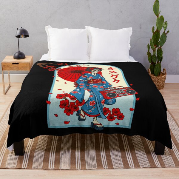 Item preview, Ukiyoe  Geisha  Skull boom box designed and sold by TeeARTHY.