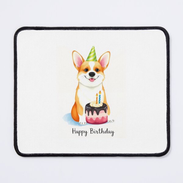 Item preview, Corgi birthday cake cute funny gift adorable happy designed and sold by CheeseBlueprint.