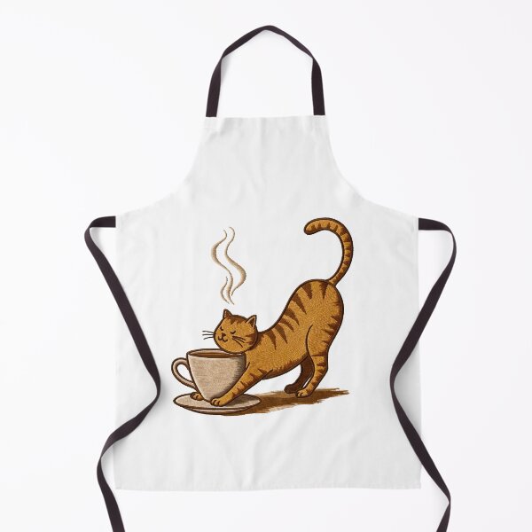Item preview, Cat Stretching Over Coffee Cup designed and sold by TeeARTHY.
