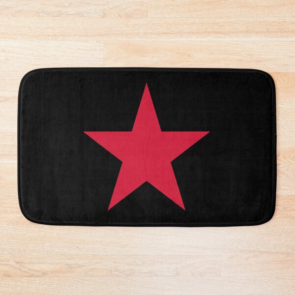 Item preview, Single RED STAR on a BLACK Background designed and sold by RachelMacht.