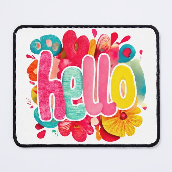 Item preview, Hello, colorful pastel inscription designed and sold by silent-violin.