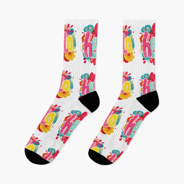 Item preview, Hello, colorful pastel inscription designed and sold by silent-violin.