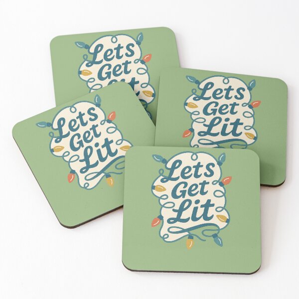 Item preview, Let’s Get Lit Funny Christmas Lights Holiday Party Humor designed and sold by FrictionMaxxing.