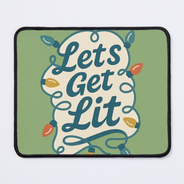 Item preview, Let’s Get Lit Funny Christmas Lights Holiday Party Humor designed and sold by FrictionMaxxing.