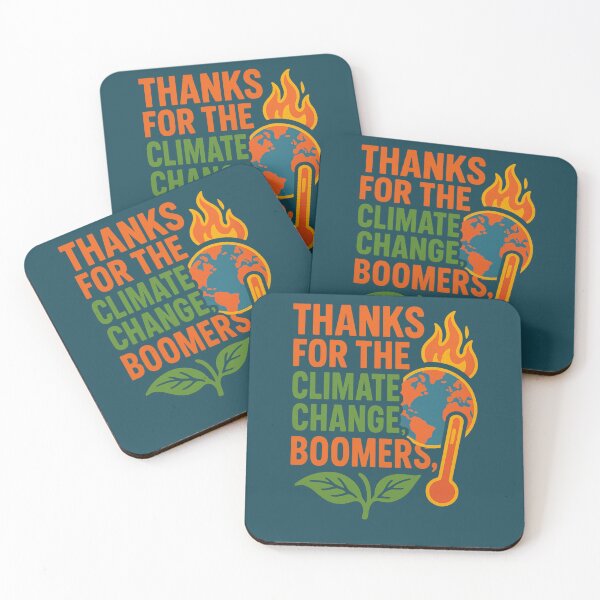 Item preview, Thanks For The Climate Change Boomers – Satirical Eco Activism Design designed and sold by AddictiveDesign.