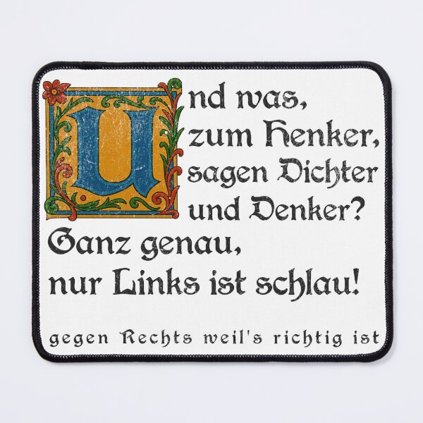 Item preview, Gegen Rechts Design – Satirical statement with medieval style designed and sold by VariousGoodies.