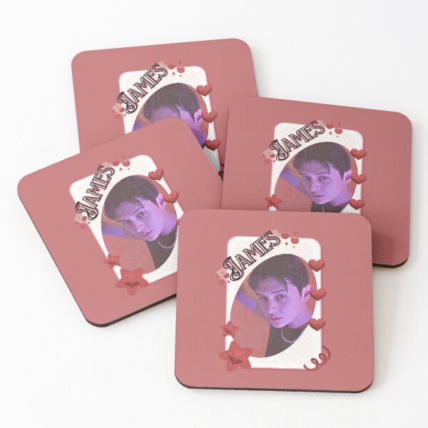 Item preview, CORTIS James Kpop Boy Group Card Red Aesthetic Collage Design designed and sold by AJUNICE STUDIO.