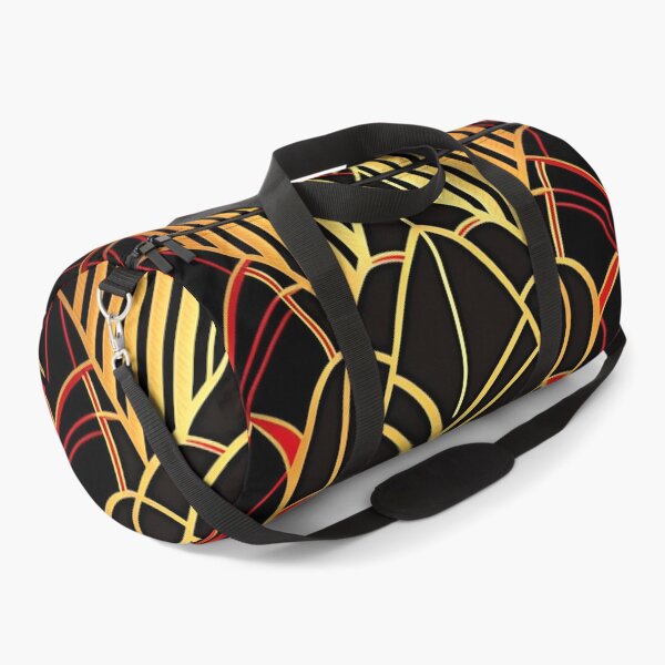 Item preview, Art Deco PATTERN - BLACK RED GOLD  designed and sold by CleverCulture.