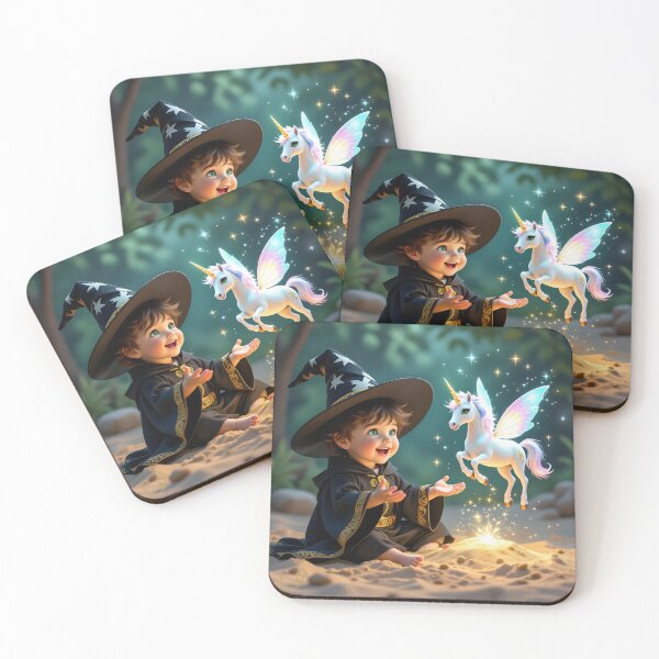 Item preview, W00003 - Wizard & Winged Unicorn Encounter designed and sold by LITTLE MAGICK.