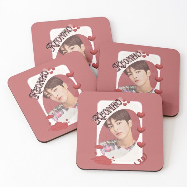 Item preview, CORTIS Keonho Kpop Boy Group Card Red Aesthetic Collage Design designed and sold by AJUNICE STUDIO.