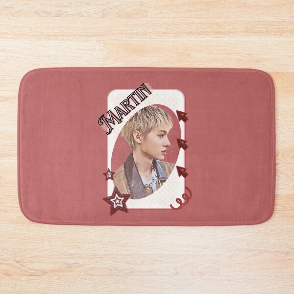 Item preview, CORTIS Martin Kpop Boy Group Card Red Aesthetic Collage Design designed and sold by AJUNICE STUDIO.