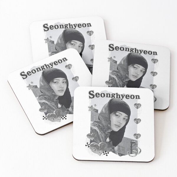 Item preview, CORTIS Seonghyeon Kpop Boy Group Black and White Collage Digital Art Portrait designed and sold by AJUNICE STUDIO.