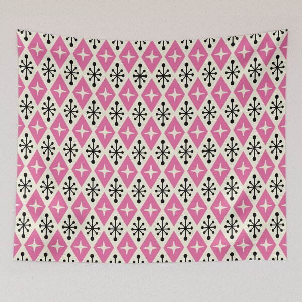 Item preview, Starburst Diamonds Pink and Black designed and sold by tonymagnerart.