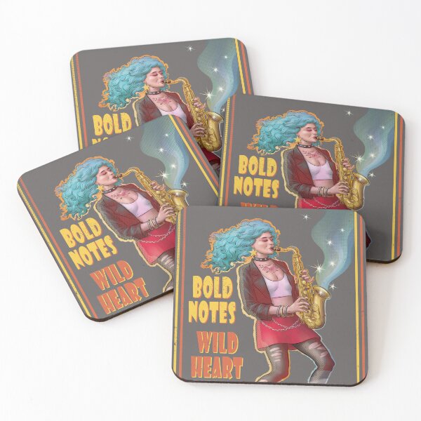 Item preview, Bold Notes, Wild Heart – Saxophone Girl Art designed and sold by Inky-Vibe.