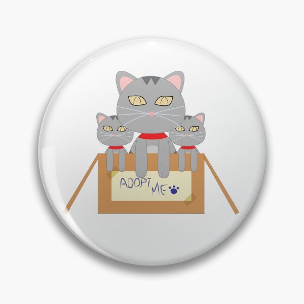 Item preview, Cute Cats in Cardboard Box with Adopt Me Sign, Cute Cats, Cat lover, Adoptable Kitten, Cat day, “Don’t shop—adopt”, Grey cats  designed and sold by Figaro-17.