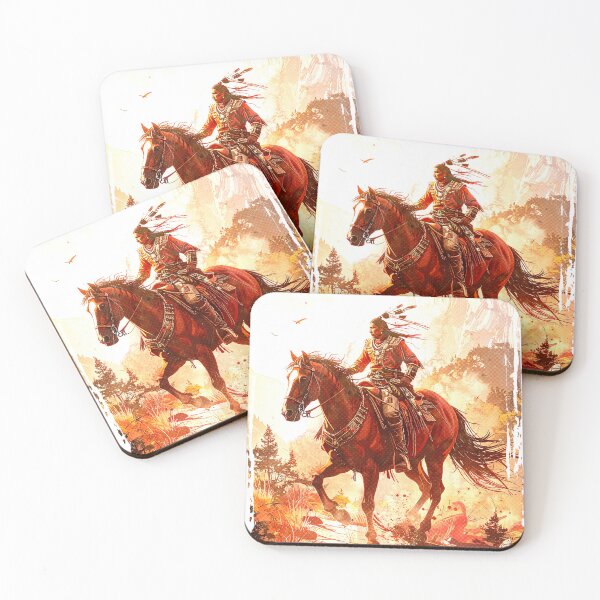 Item preview, Native American on Horseback 4 designed and sold by smwolfgang.