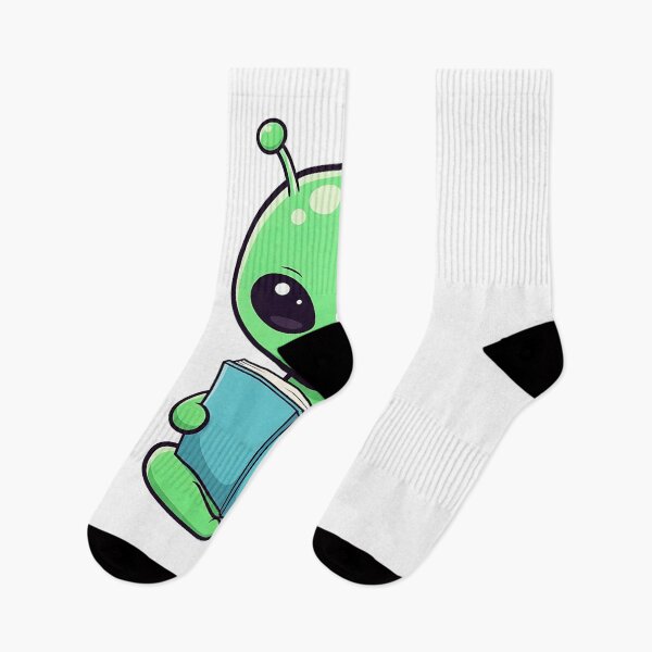 Item preview, Cute Alien Reading a Book | Believe in Yourself designed and sold by PrintTechDz.